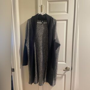 H&M Black and White Sweater Jacket
